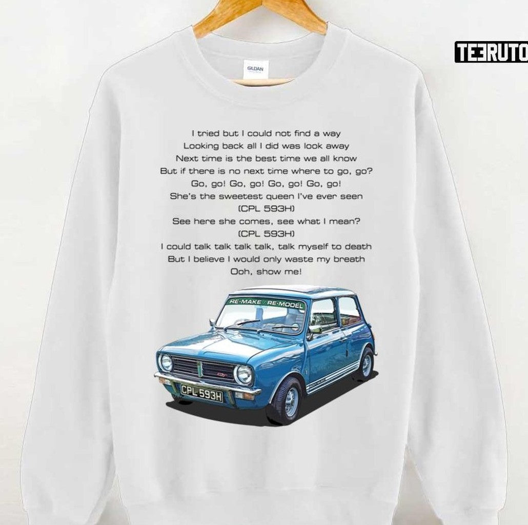 Re-Make Re-Model Lyrics Roxy Music Unisex Sweatshirt - T-Shirt, Sweatshirt, Hoodie