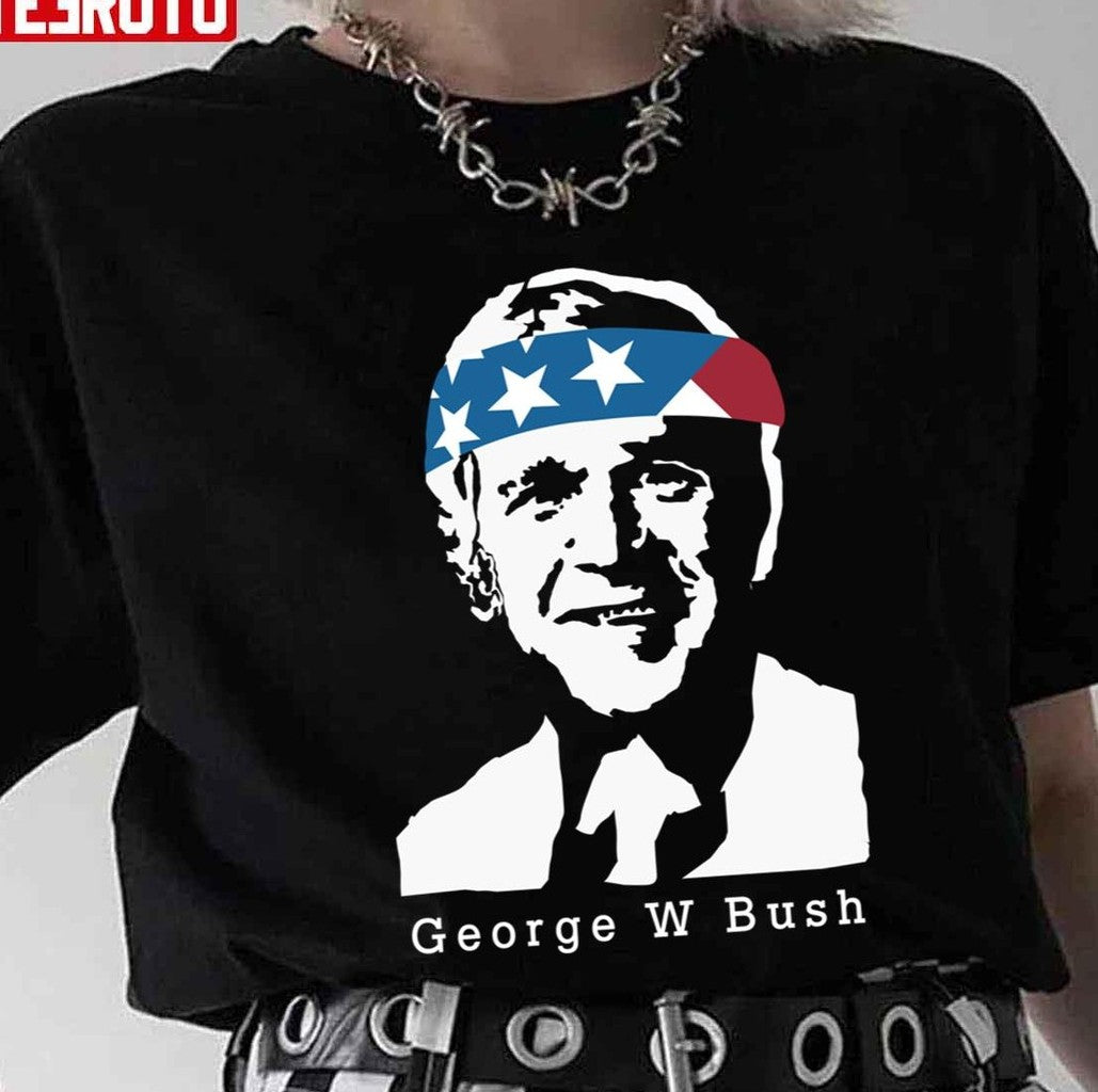 President George W Bush American Patriot Vintage Unisex T-Shirt - T-Shirt, Sweatshirt, Hoodie