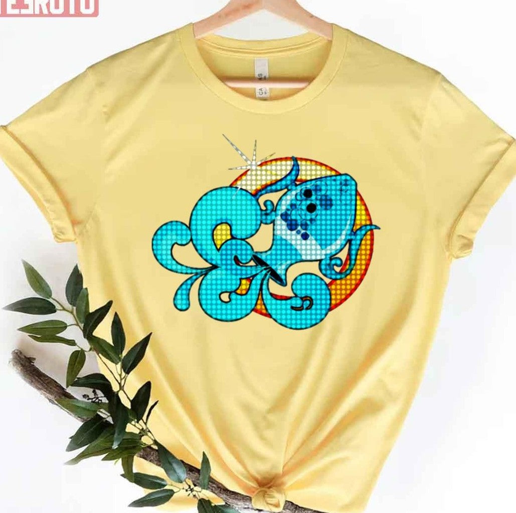 Pixel Art Zodiac Sign Aquarius Design Premium Unisex T-Shirt - T-Shirt, Sweatshirt, Hoodie