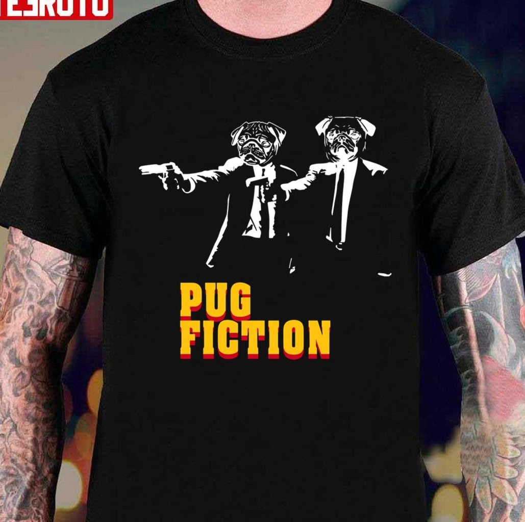 Pulp Dogs Pug Fiction Unisex T-shirt - T-Shirt, Sweatshirt, Hoodie