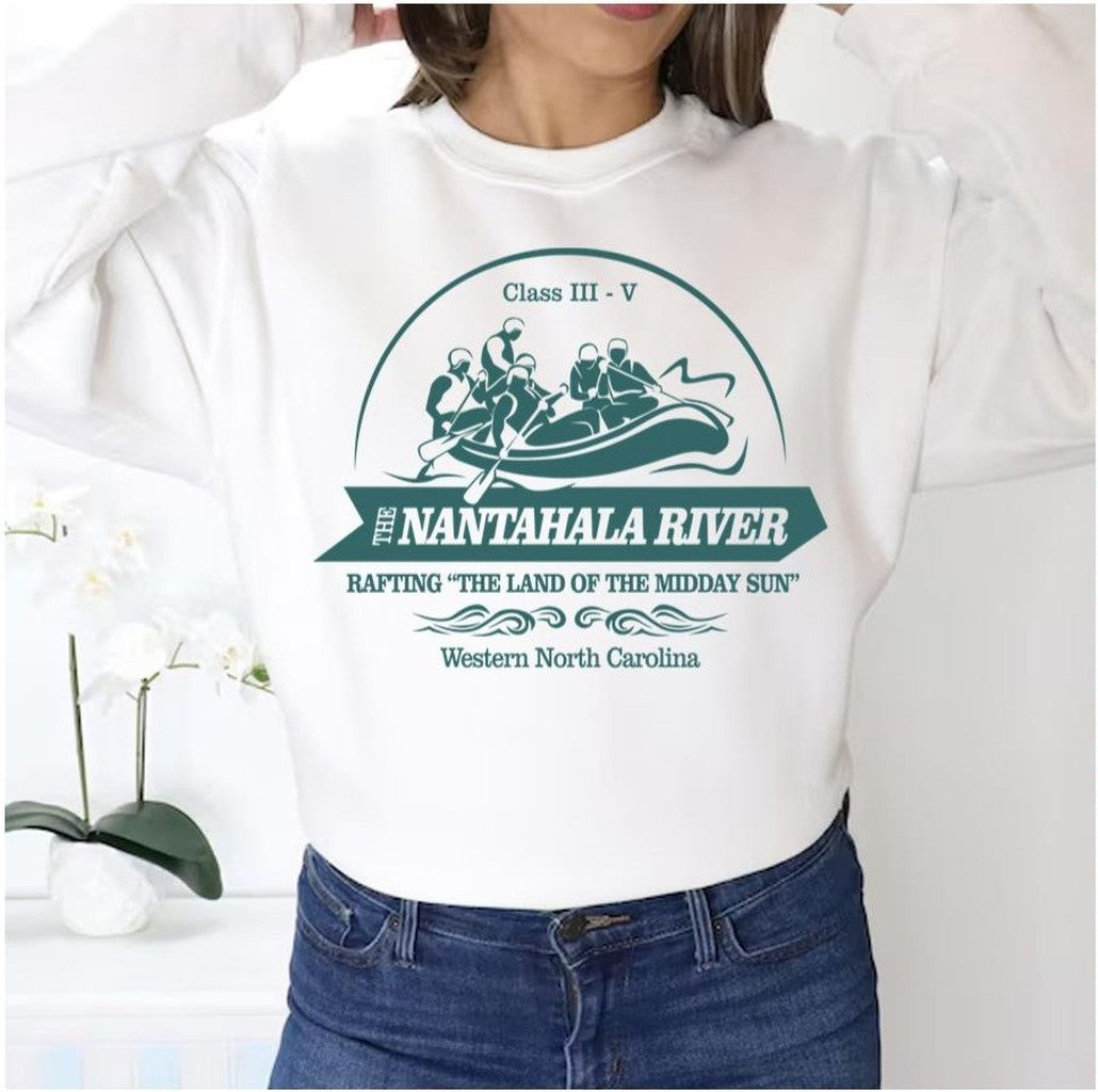 Nantahala River Wr Maggie Valley North Carolina Mountain Town Cabin Unisex Sweatshirt - T-Shirt, Sweatshirt, Hoodie