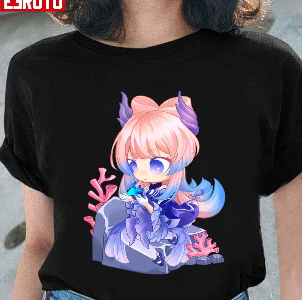 Sangonomiya Kokomi Chibi Genshin Impact Unisex T-Shirt - T-Shirt, Sweatshirt, Hoodie