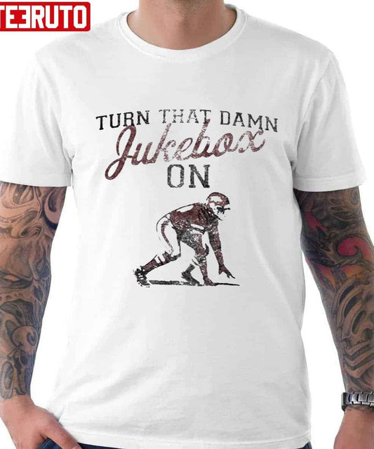 Arkansas Razorbacks Turn That Damn Jukebox On Football Unisex T-Shirt - T-Shirt, Sweatshirt, Hoodie