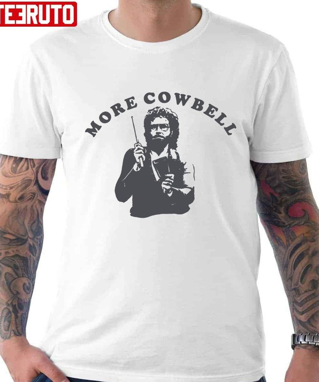 More Cowbell Retro Design Logo Unisex T-Shirt - T-Shirt, Sweatshirt, Hoodie
