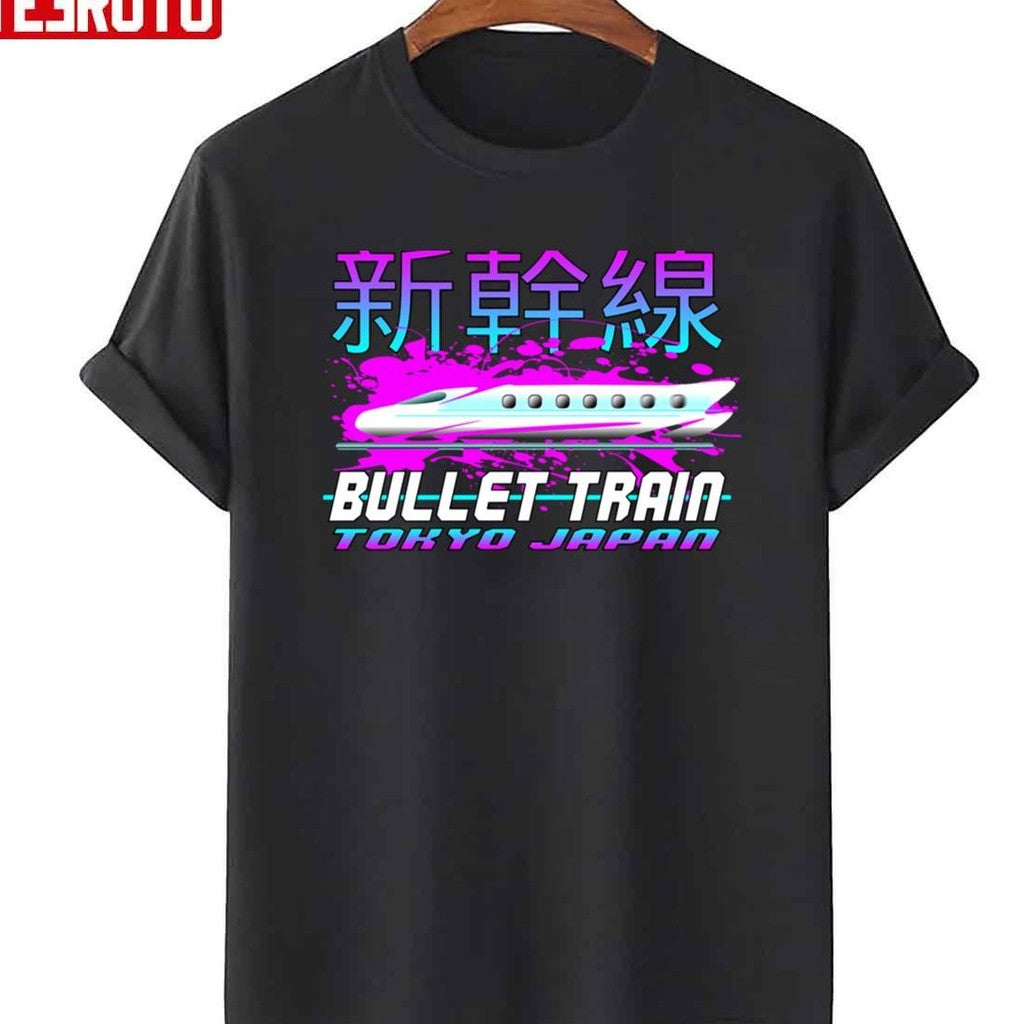 Neon Bullet Train Tokyo Japan Unisex T-Shirt - T-Shirt, Sweatshirt, Hoodie