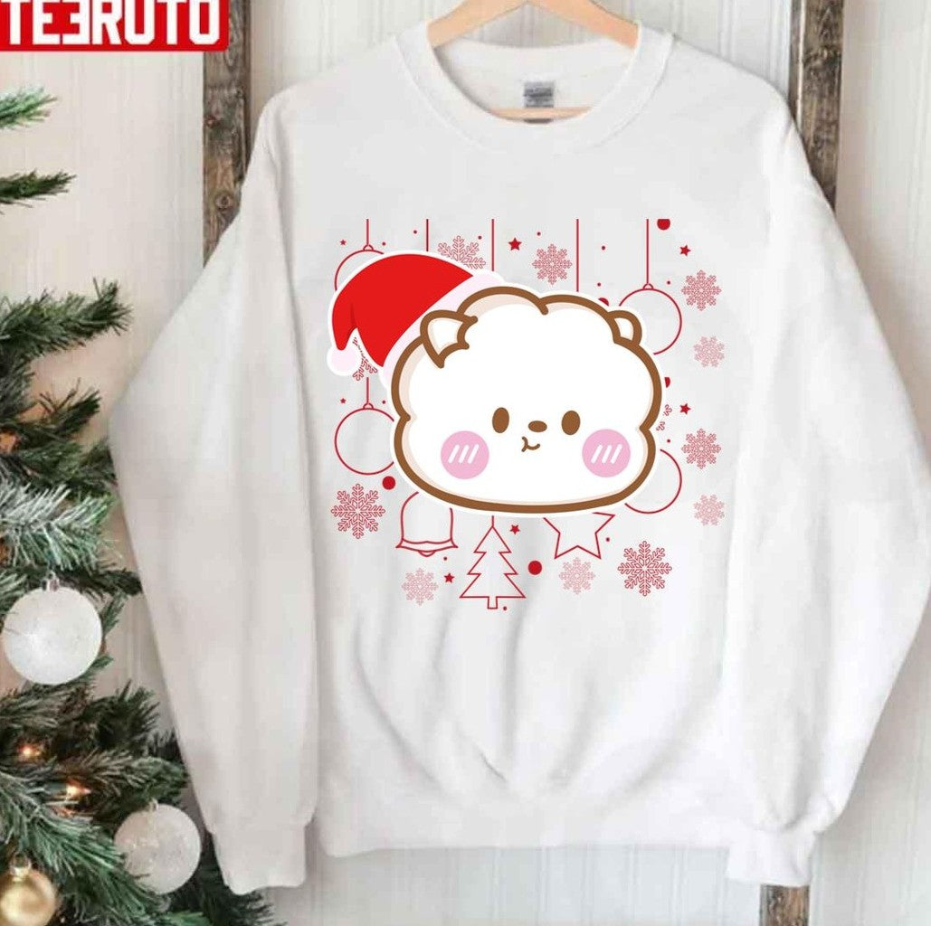 Santa Rj Jin Lovers Bt21 Bts Merry Christmas Unisex Sweatshirt - T-Shirt, Sweatshirt, Hoodie