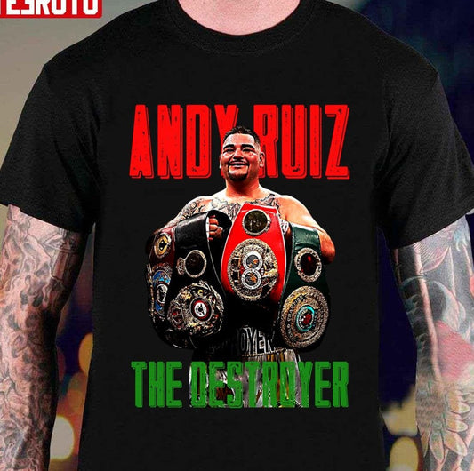 Andy Ruiz The Destroyer Artwork Unisex T-shirt - T-Shirt, Sweatshirt, Hoodie