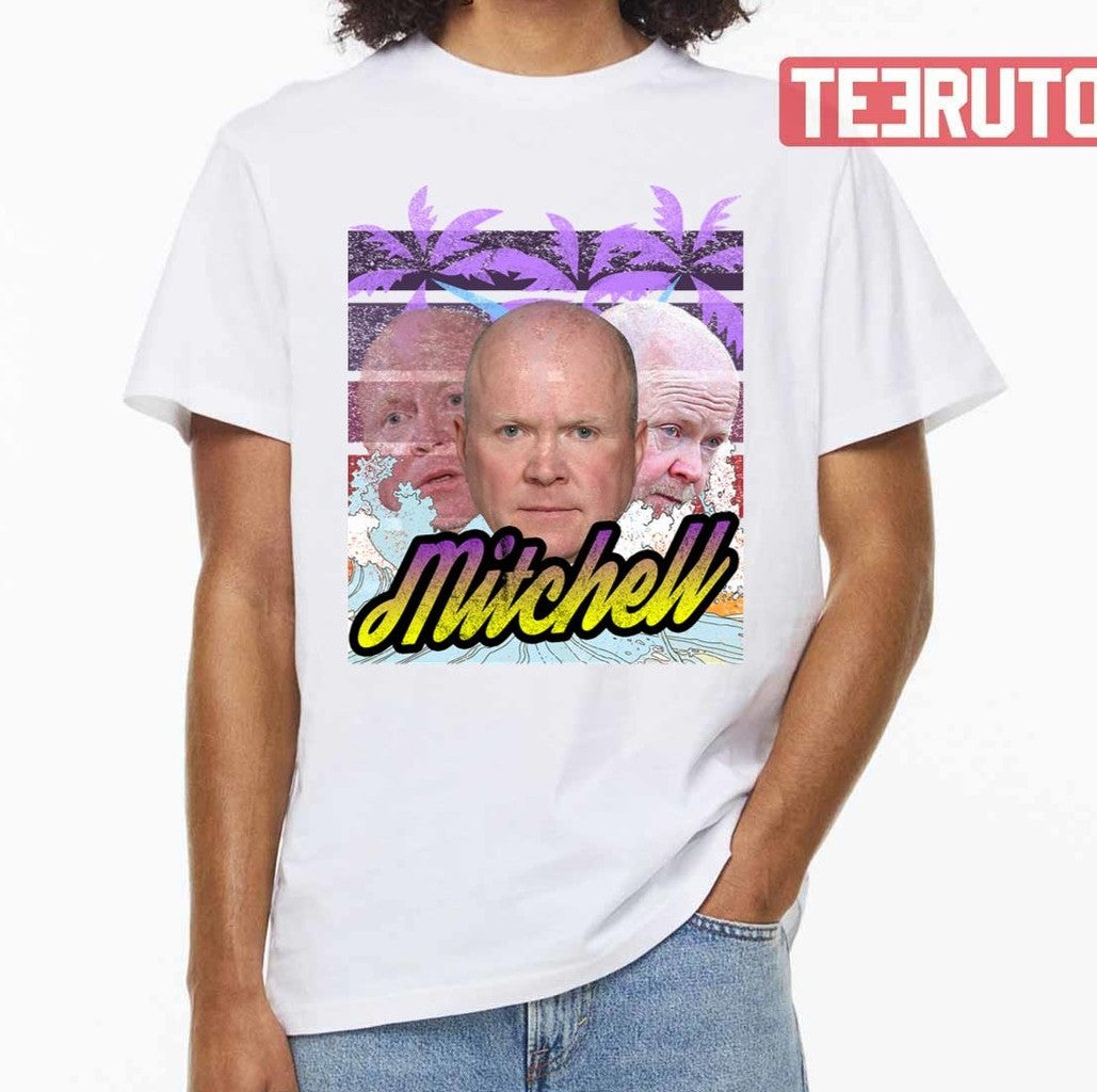 Phil Mitchell Eastenders Cold War Steve Mcfadden Vintage Sun Drenched Style Surf Palm Tree Unisex T-shirt - T-Shirt, Sweatshirt, Hoodie