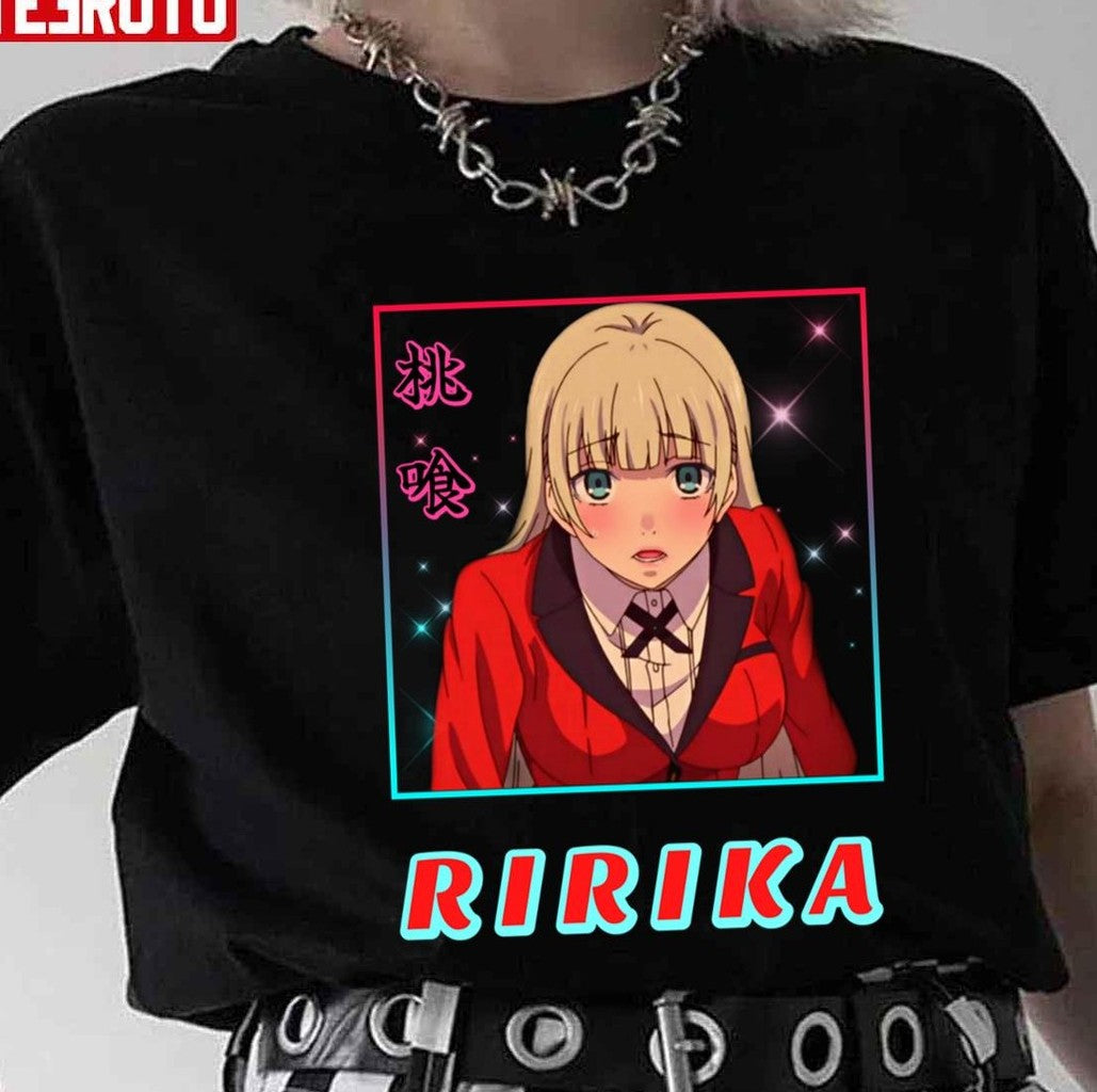Ririka Momobami Anime Kakegurui Fanart Unisex T-shirt - T-Shirt, Sweatshirt, Hoodie