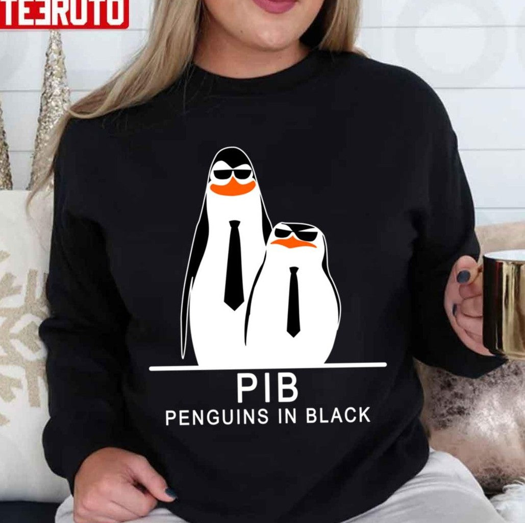 Penguins In Black Funny Design Men In Black Unisex Sweatshirt - T-Shirt, Sweatshirt, Hoodie