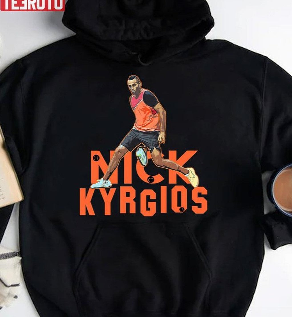 Nick Kyrgios Yellow Design Tennis Pro Unisex Hoodie - T-Shirt, Sweatshirt, Hoodie