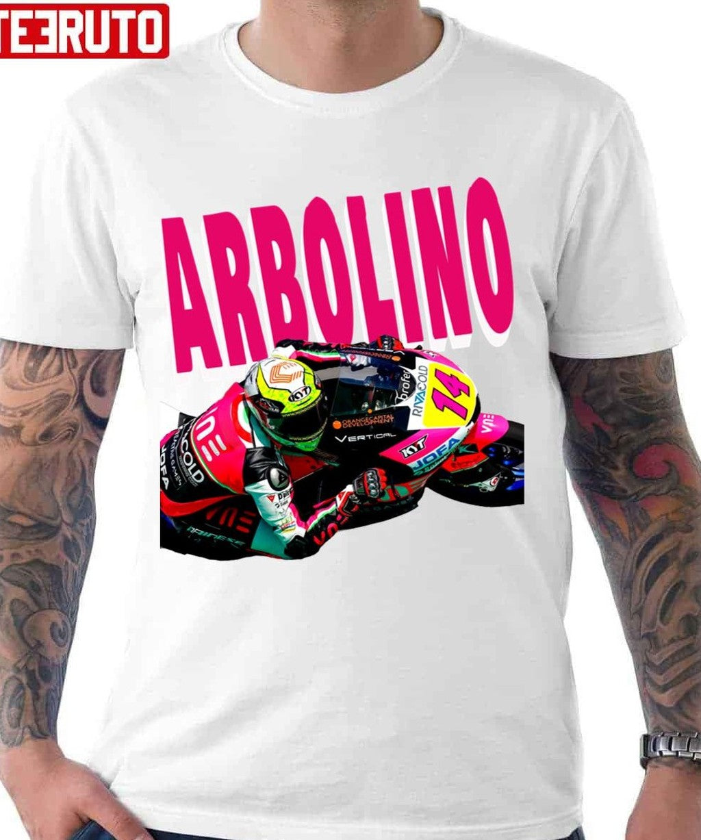Pink Design Moto3 Moto2 Champion Pro Tony Antonio Arbolino Unisex T-Shirt - T-Shirt, Sweatshirt, Hoodie