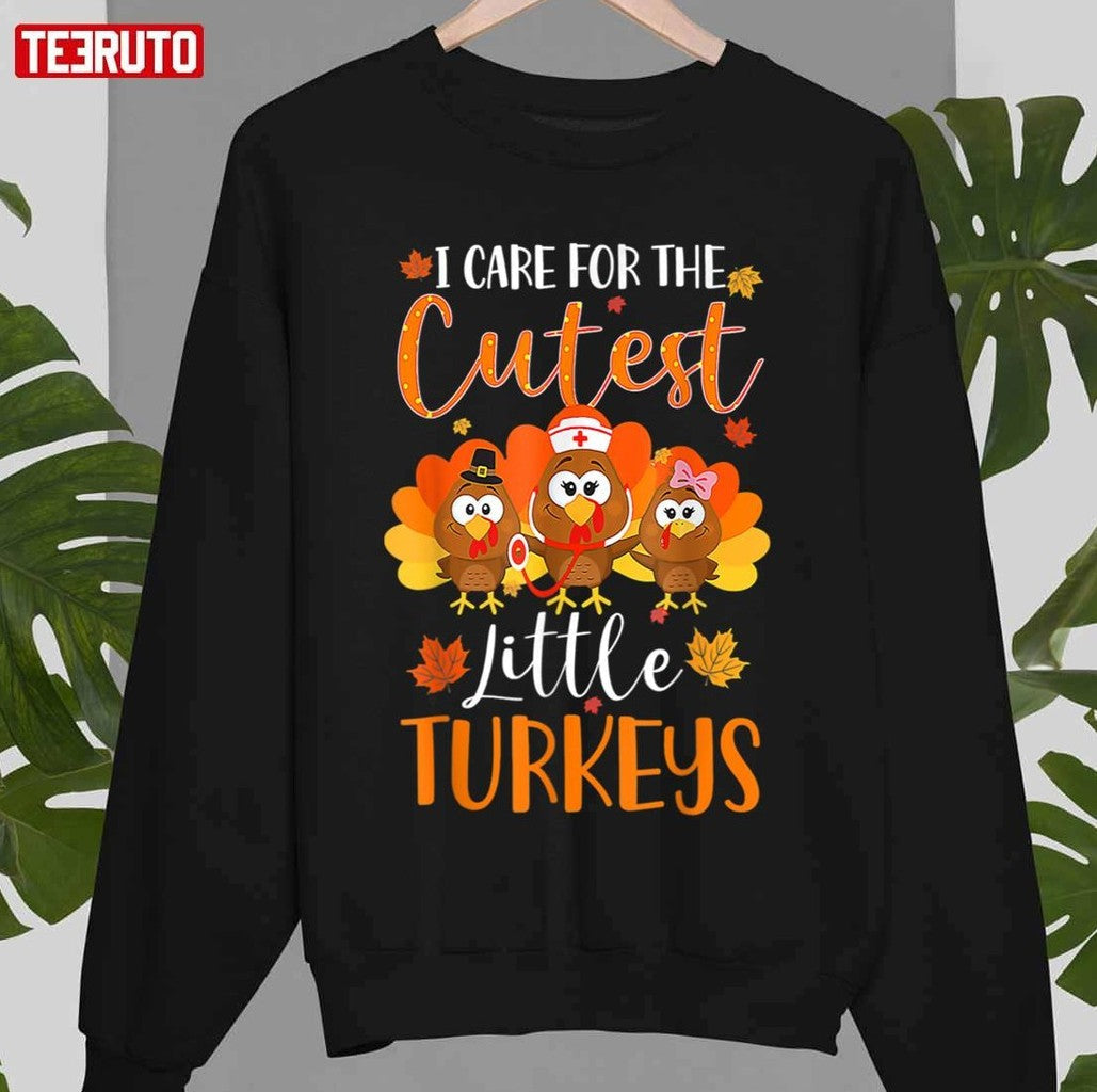 Nurse Turkey Thanksgiving Nurse Day Unisex Sweatshirt - T-Shirt, Sweatshirt, Hoodie