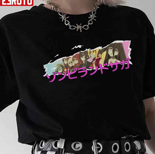 Anime Zombie Idol Zombieland Saga Japanese Unisex T-Shirt - T-Shirt, Sweatshirt, Hoodie