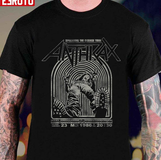 Anthrax Spreading The Disease Unisex T-shirt - T-Shirt, Sweatshirt, Hoodie