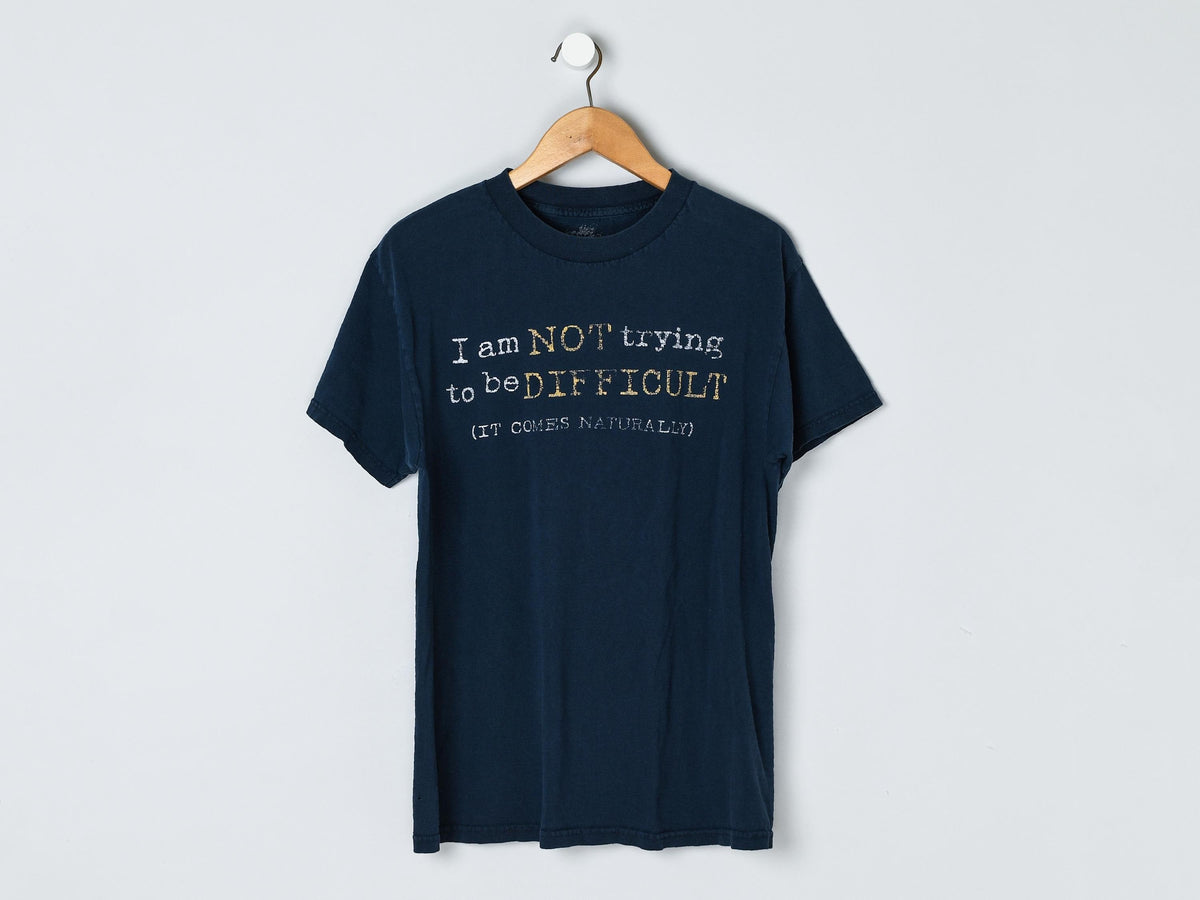 Vintage Y2k Trying Difficult 2000s Navy Skater - Adult & Kids T-Shirts, Sweatshirts & Hoodies apparel design preview 1