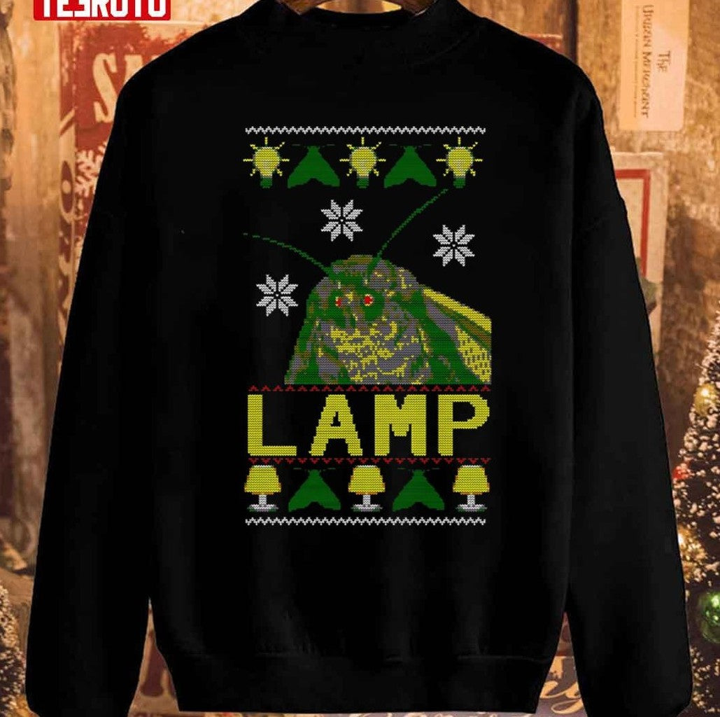 Moth Lamp Meme Christmas Unisex Sweatshirt - T-Shirt, Sweatshirt, Hoodie