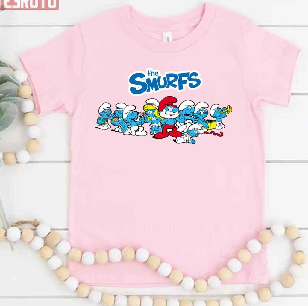 Retro 90s Cartoon The Smurfs Unisex T-Shirt - T-Shirt, Sweatshirt, Hoodie