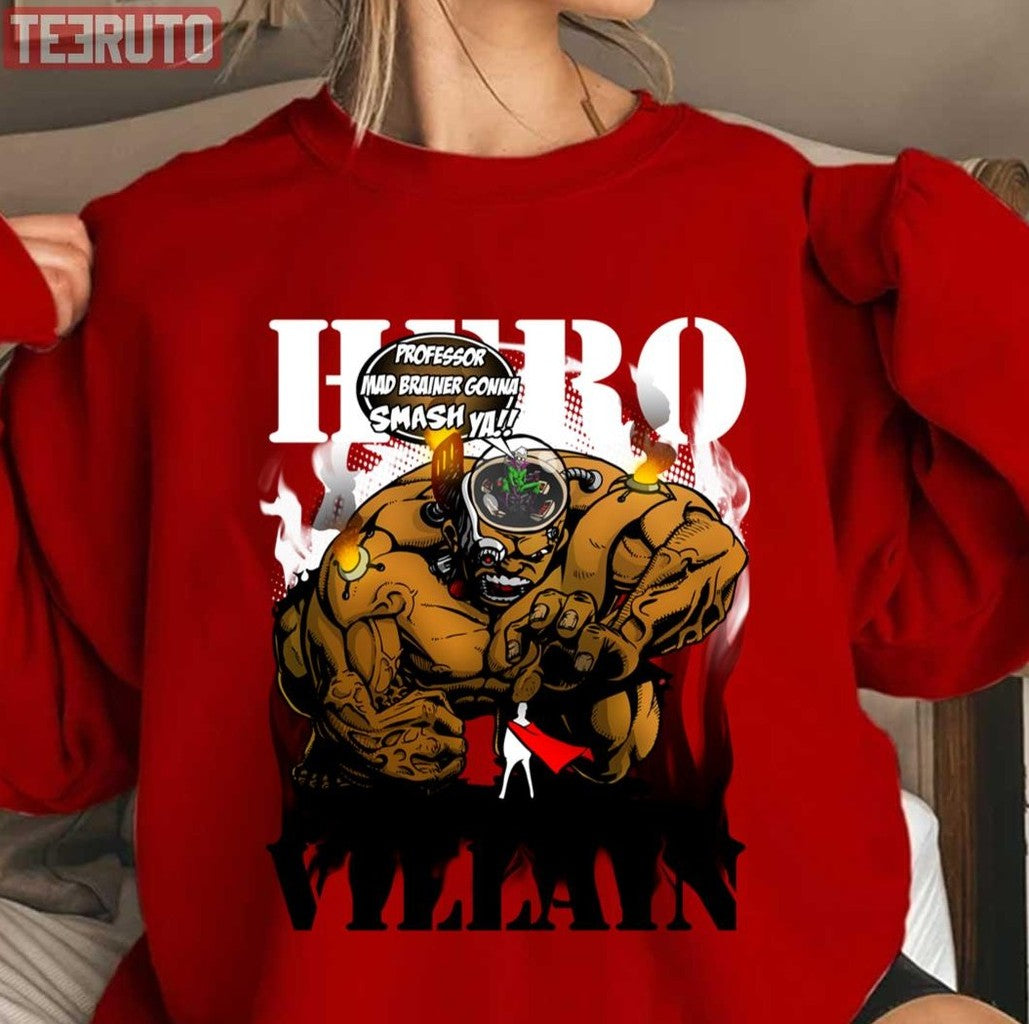 Professor Mad Brainer Smash Hero Super Smash Bros Unisex Sweatshirt - T-Shirt, Sweatshirt, Hoodie