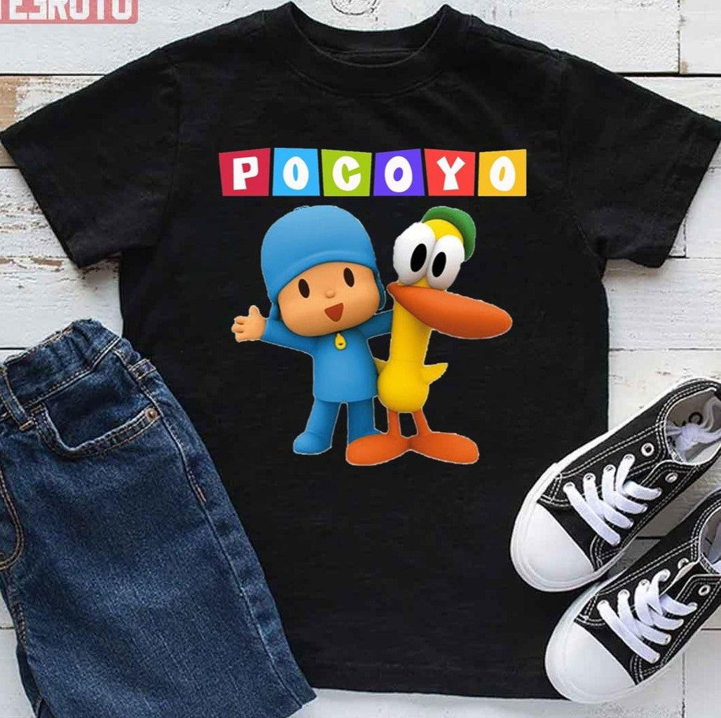 Pocoyo And The Yellow Duck Unisex T-Shirt - T-Shirt, Sweatshirt, Hoodie