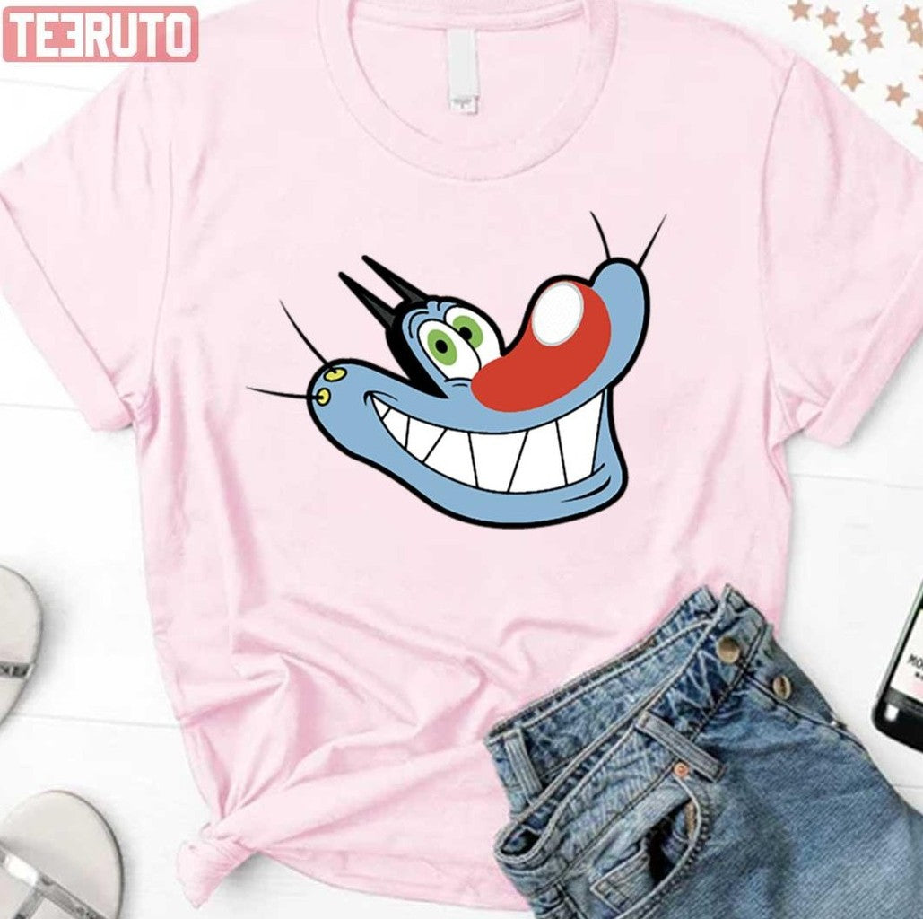 Oggy Face Halloween Unisex T-Shirt - T-Shirt, Sweatshirt, Hoodie