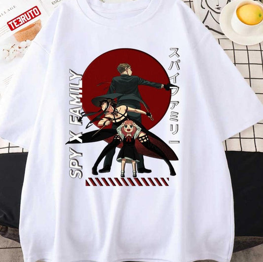 Anya Spy X Family Forger Family Loid Yor Japanese Art Style Unisex T-shirt - T-Shirt, Sweatshirt, Hoodie