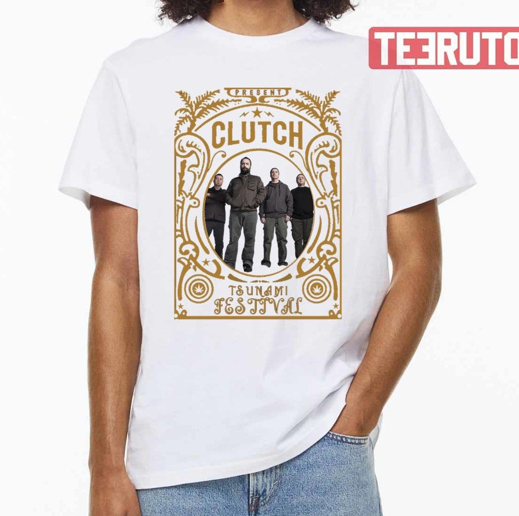 Present Clutch Band Tsunami Festival Unisex T-shirt - T-Shirt, Sweatshirt, Hoodie