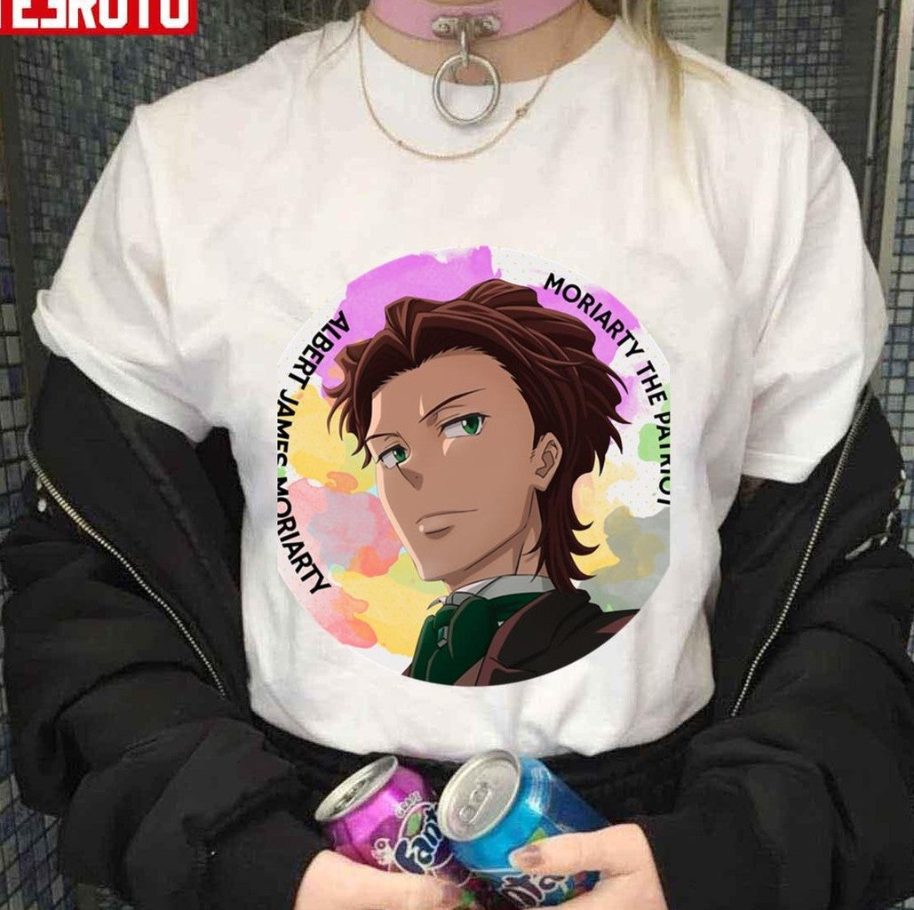 Pin Albert Retro Moriarty The Patriot Anime Unisex T-shirt - T-Shirt, Sweatshirt, Hoodie