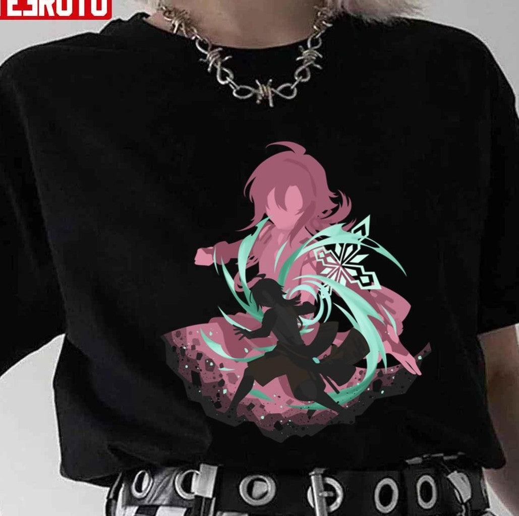 Shikanoin Heizou Genshin Impact Silhouette Fanmade Unisex T-Shirt - T-Shirt, Sweatshirt, Hoodie