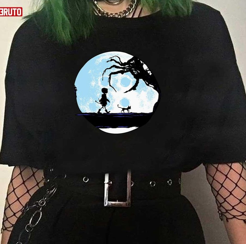 Moon With Coraline Perfect Gift Unisex T-shirt - T-Shirt, Sweatshirt, Hoodie
