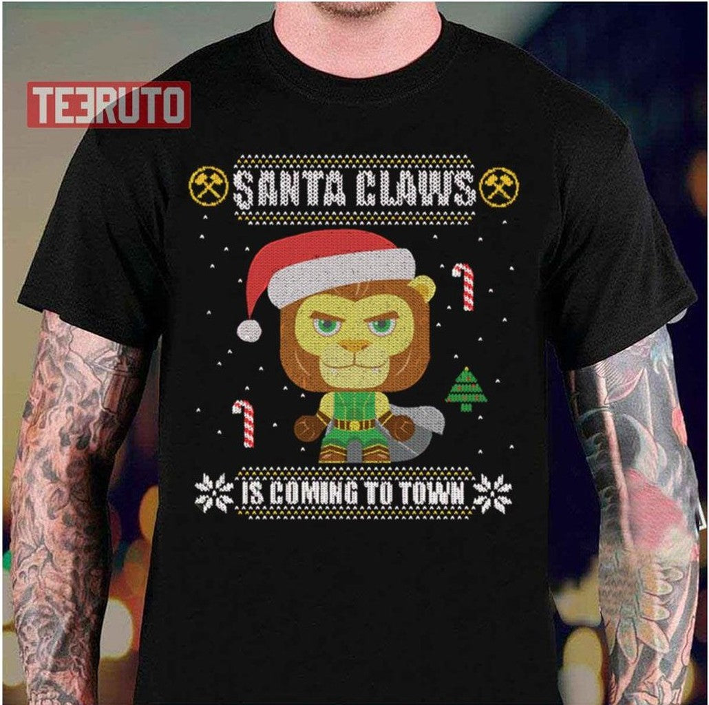 Santa Claws Is Coming Auric Of The Great White North Unisex T-Shirt - T-Shirt, Sweatshirt, Hoodie