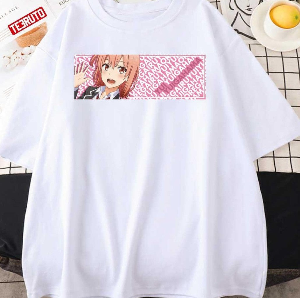 Say Hello Yui Yuigahama Oregairu Banner Unisex T-Shirt - T-Shirt, Sweatshirt, Hoodie