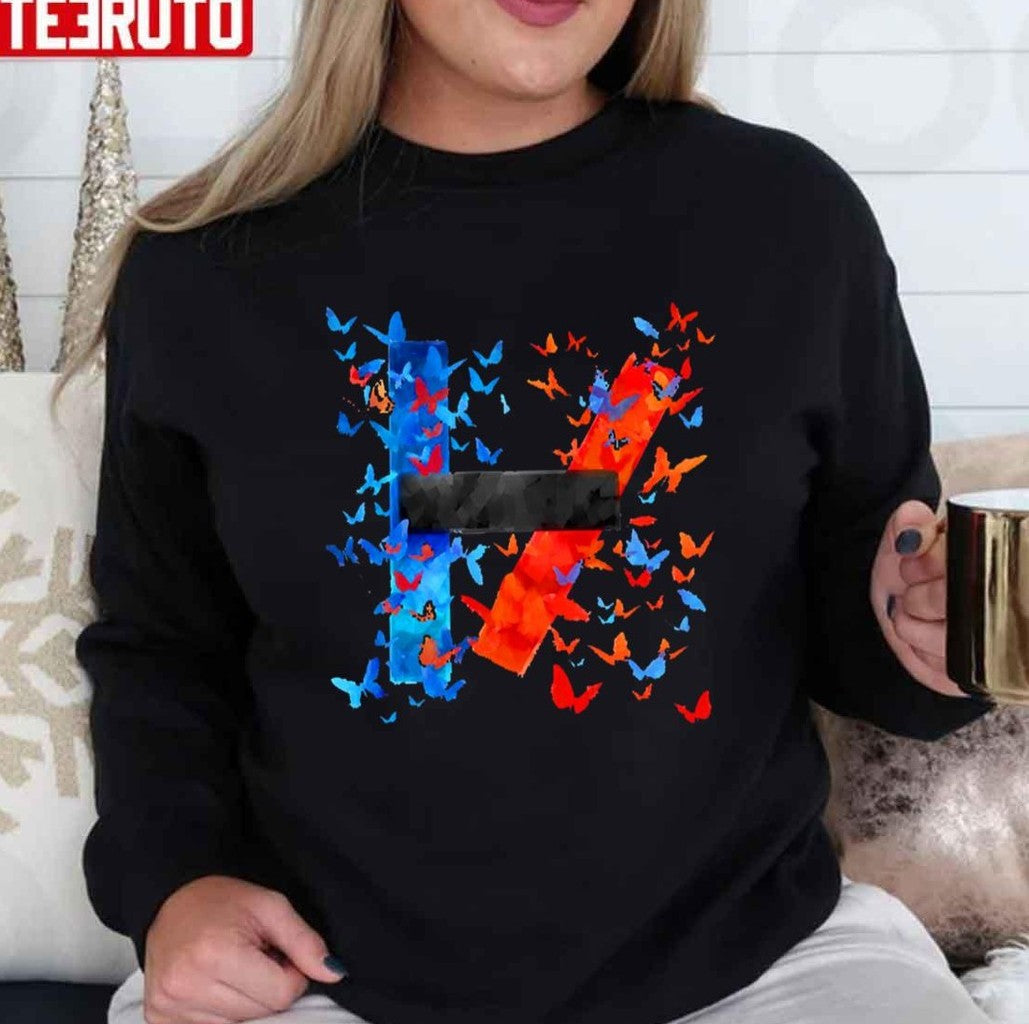 21 Butterflies Logo Twenty One Pilots Unisex Sweatshirt - T-Shirt, Sweatshirt, Hoodie