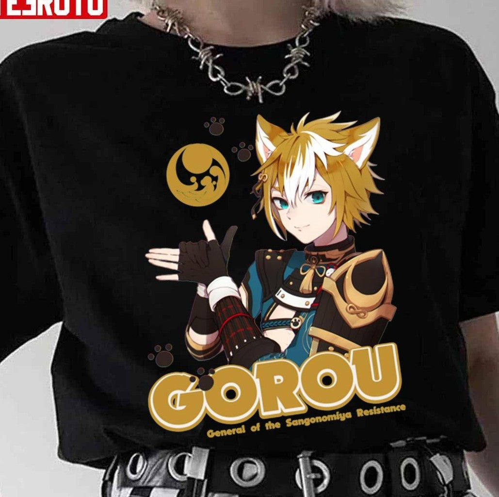 Sangonomiya Resistance Gorou Genshin Impact Unisex T-Shirt - T-Shirt, Sweatshirt, Hoodie