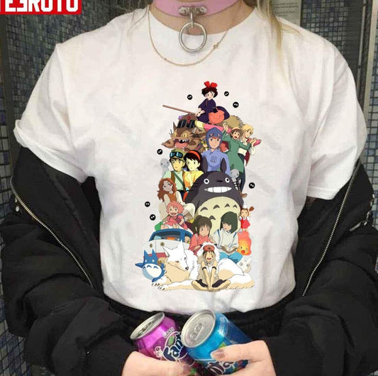 Anime Ghibli Characters Bundles Unisex T-Shirt - T-Shirt, Sweatshirt, Hoodie