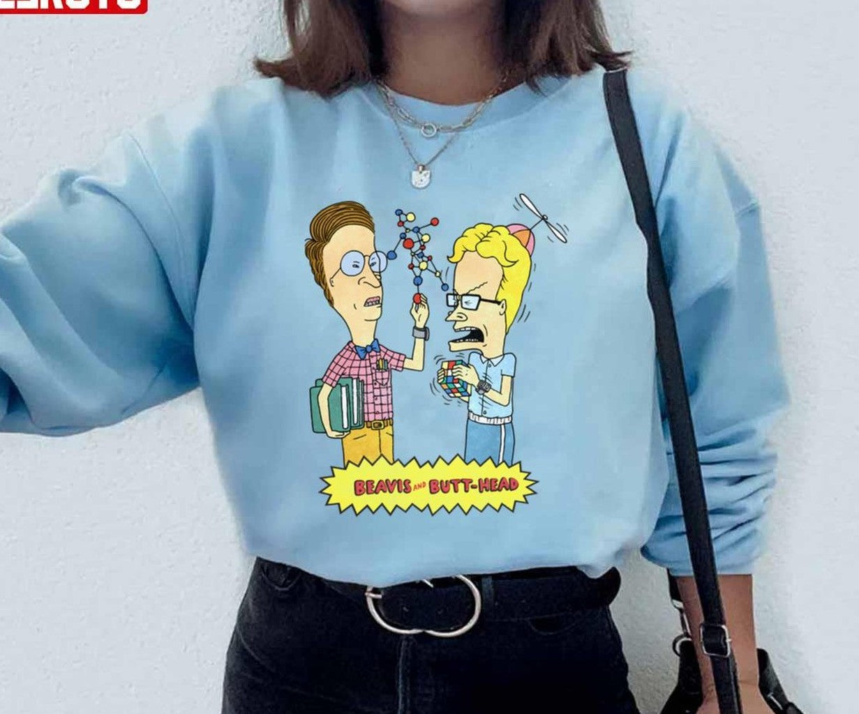 Science Fair Portrait Beavis And Butthead Unisex Sweatshirt - T-Shirt, Sweatshirt, Hoodie