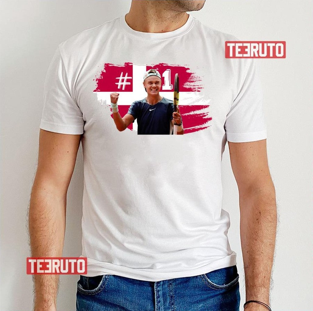 Number 1 Player Tennis Holger Rune Unisex T-Shirt - T-Shirt, Sweatshirt, Hoodie