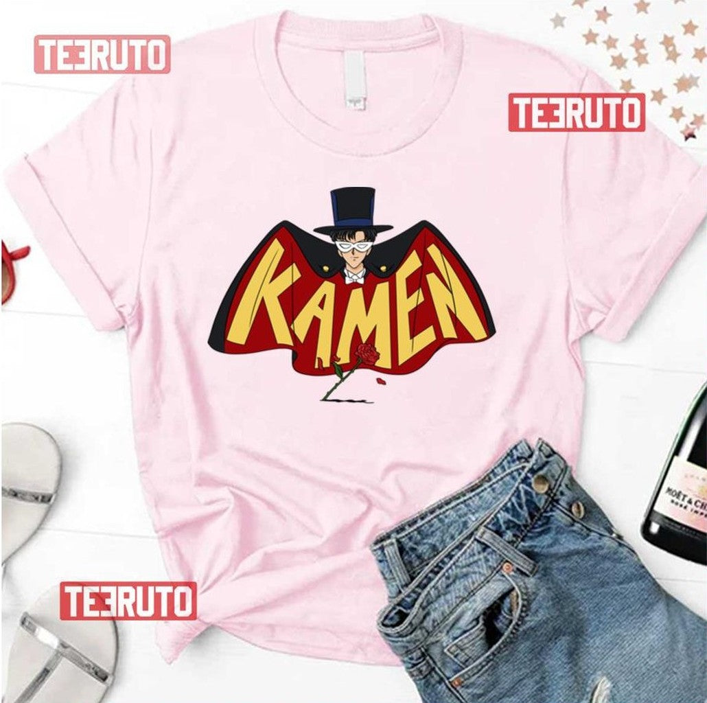 Retro Tuxedo Kamen Logo Sailor Moon Unisex T-Shirt - T-Shirt, Sweatshirt, Hoodie