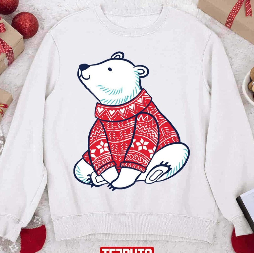 Polar Bears Ready For Christmas Unisex Sweatshirt - T-Shirt, Sweatshirt, Hoodie