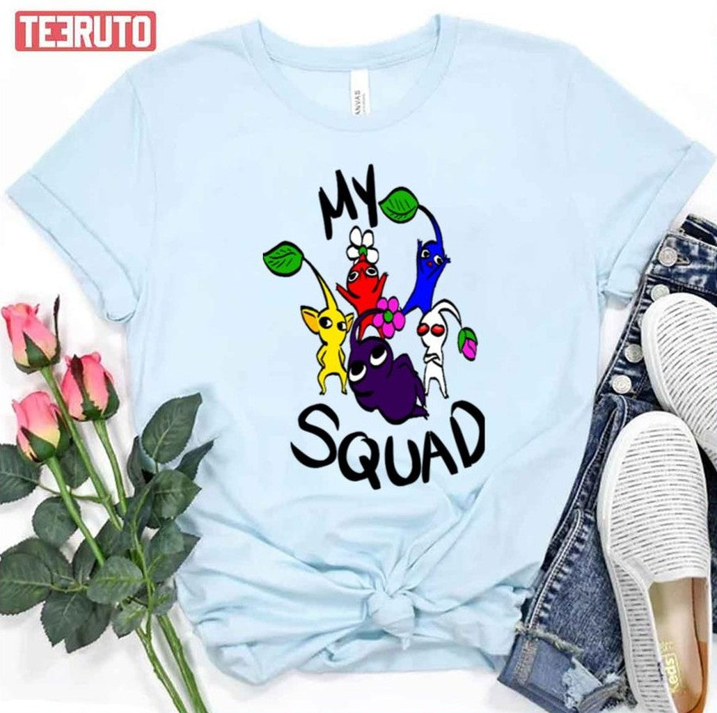 My Squad Pikmin Funny Unisex T-Shirt - T-Shirt, Sweatshirt, Hoodie