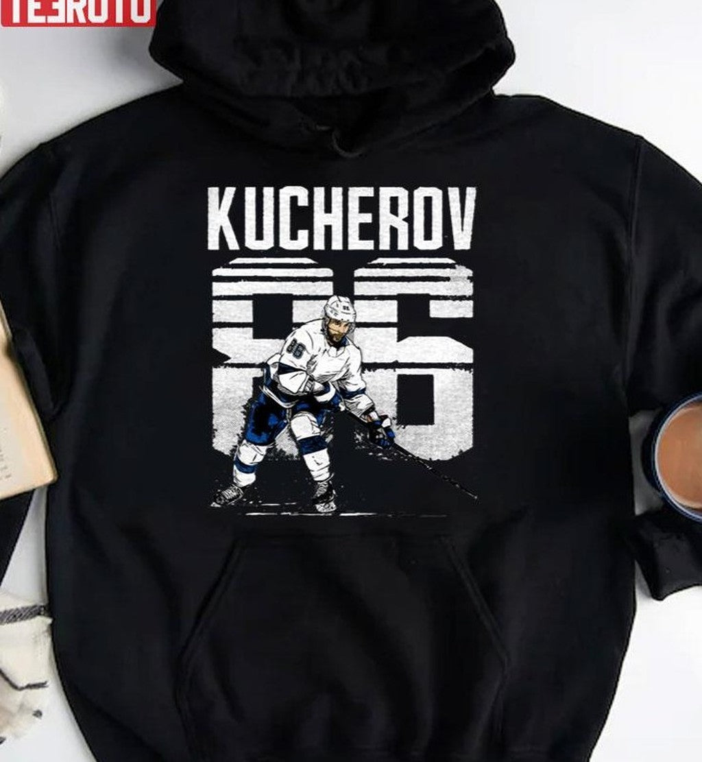 Nikita Kucherov Retro White Design Unisex Hoodie - T-Shirt, Sweatshirt, Hoodie