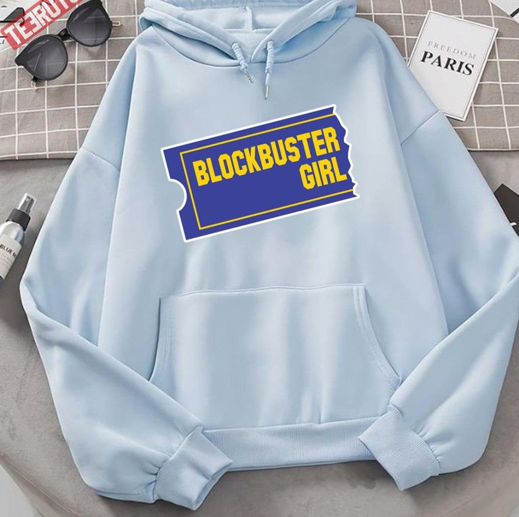 Parody Logo Blockbuster Girl Unisex Hoodie - T-Shirt, Sweatshirt, Hoodie