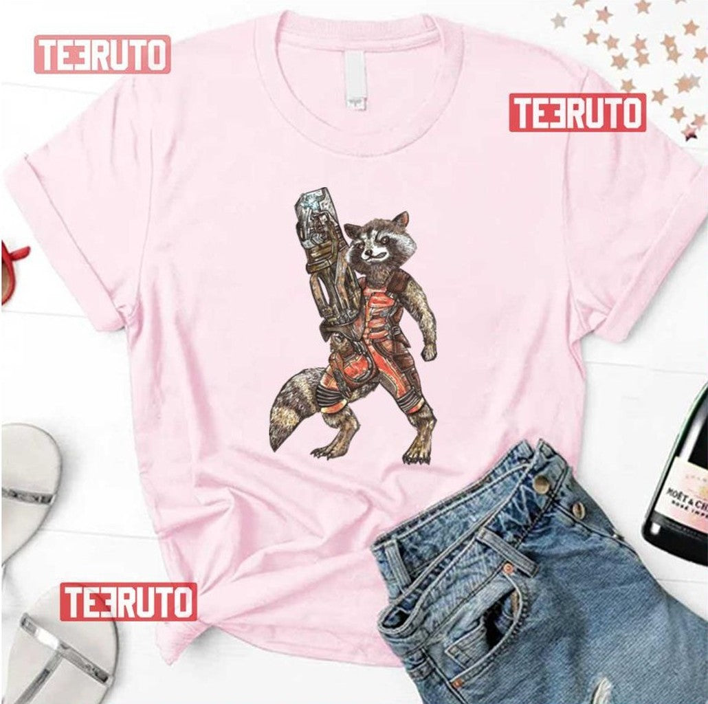 Rocket And Big Gun Guardians Of The Galaxy Unisex T-Shirt - T-Shirt, Sweatshirt, Hoodie