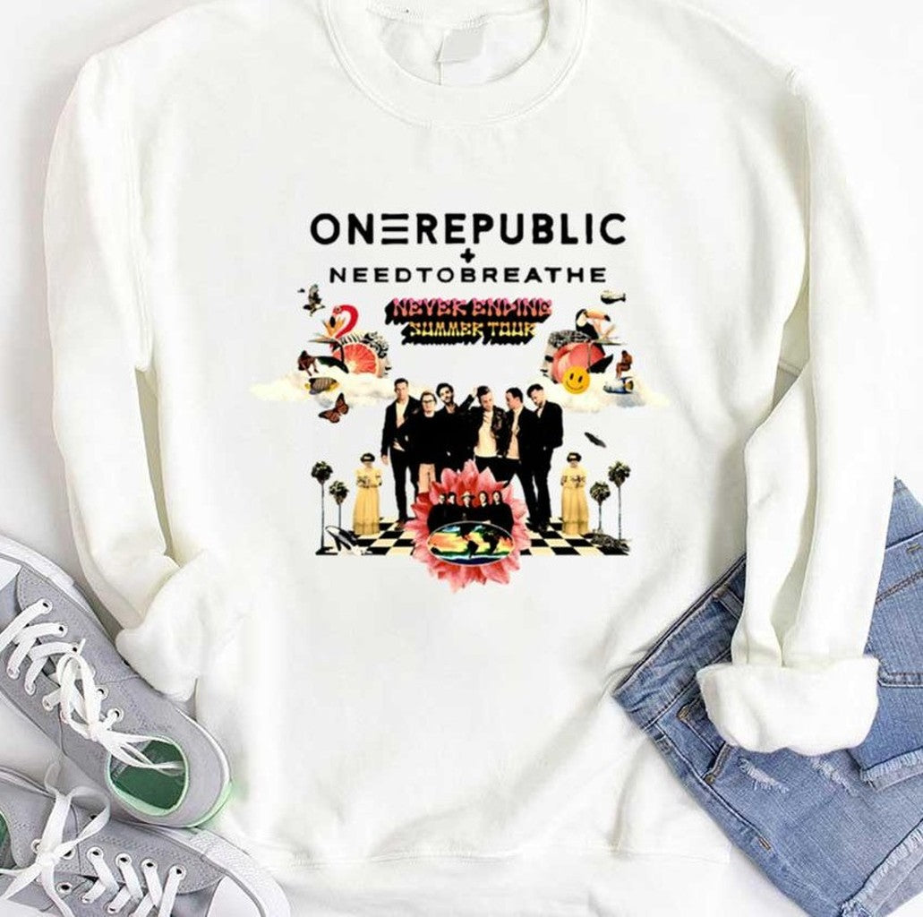 Needtobreathe Never Ending Summer Tour 2022 Onerepublic Unisex Sweatshirt - T-Shirt, Sweatshirt, Hoodie