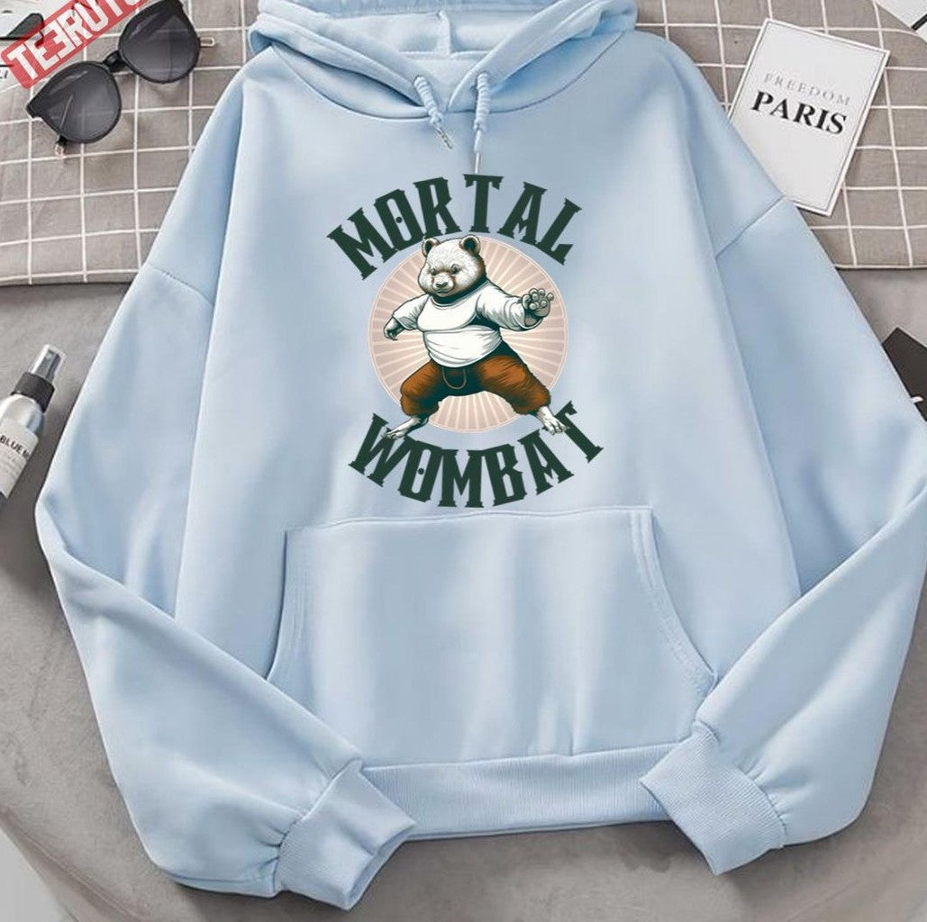 Mortal Wombat Funny Mortal Kombat Parody Unisex Hoodie - T-Shirt, Sweatshirt, Hoodie