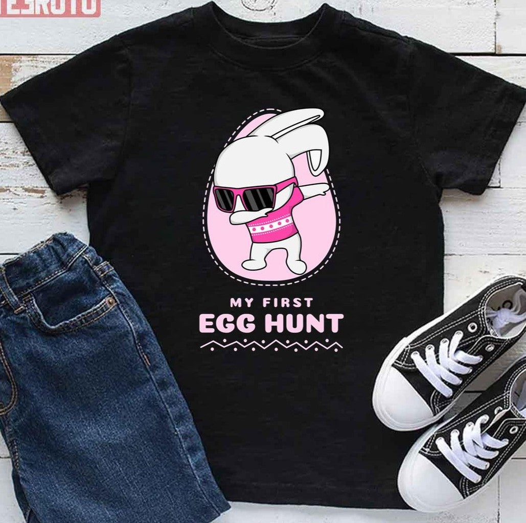My First Egg Hunt Easter Egg Hunt Pink Kid T-Shirt - T-Shirt, Sweatshirt, Hoodie