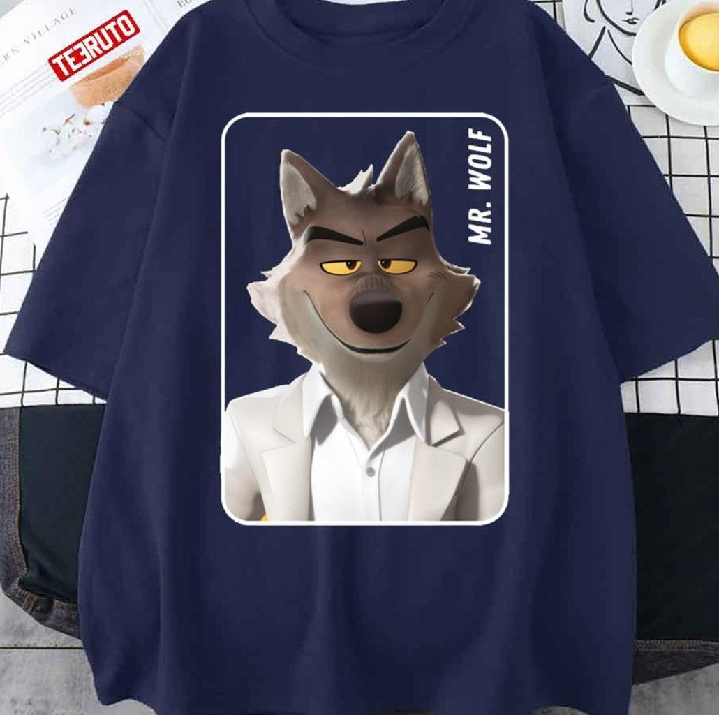Mr Wolf The Bad Guys 2022 Cartoon Unisex T-Shirt - T-Shirt, Sweatshirt, Hoodie