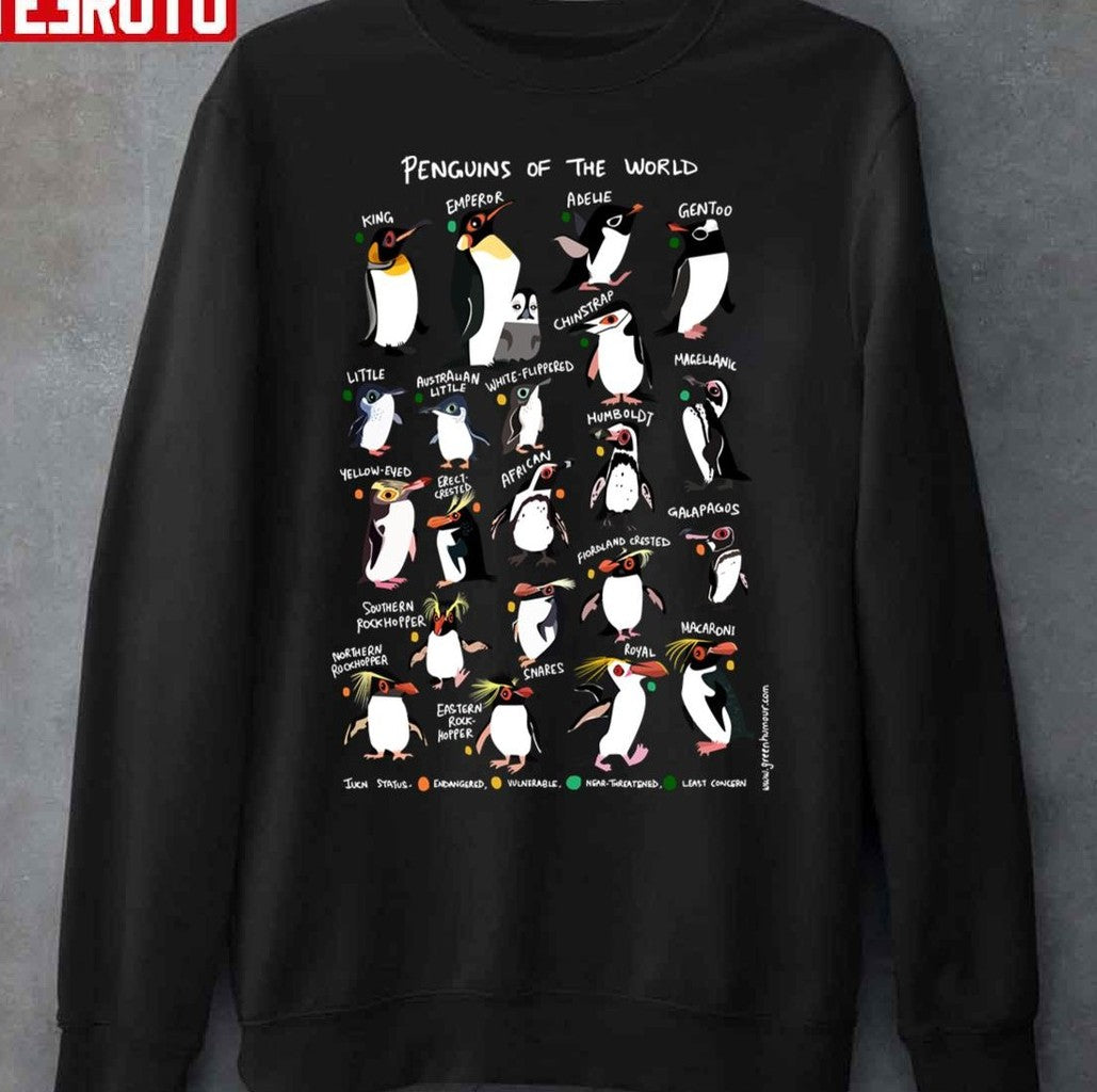 Penguins Of The World Unisex Sweatshirt - T-Shirt, Sweatshirt, Hoodie