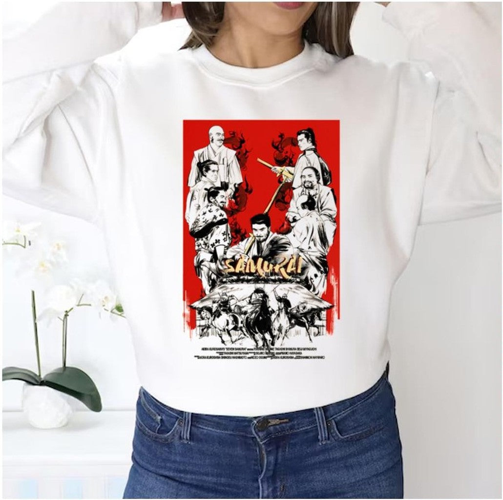 Retro Seven Samurai 1954 Movie Unisex Sweatshirt - T-Shirt, Sweatshirt, Hoodie