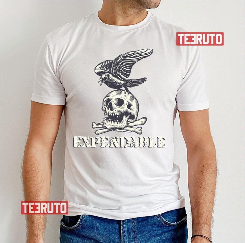 Raven On Skull The Expendables Unisex T-Shirt - T-Shirt, Sweatshirt, Hoodie